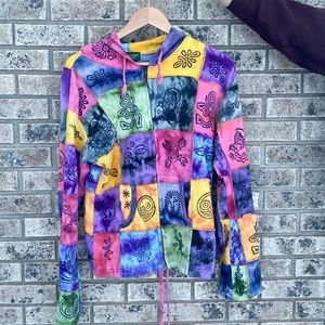 Multicolor Kathmandu Patchwork Zip Up!